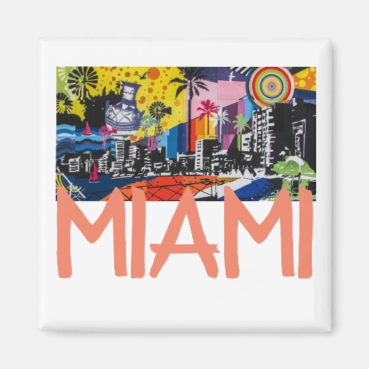 Miami Florida Magnet (Voorkant)