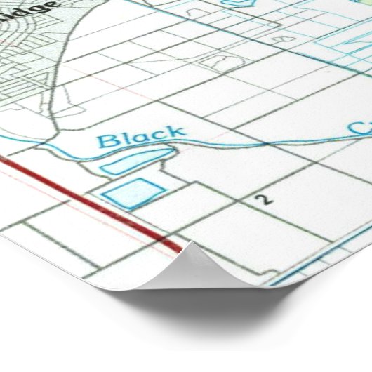 Miami Florida Map (1981) Poster (Hoek)