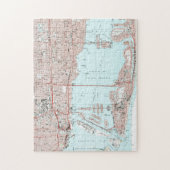 Miami Florida Map (1994) Legpuzzel (Verticaal)