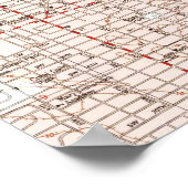 Miami Florida Map (1994) Poster (Hoek)