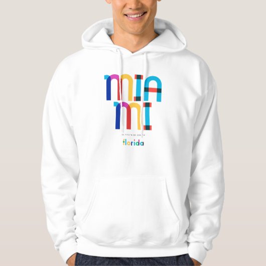 Miami Florida Mid Century, Pop Art, Hoodie (Voorkant)