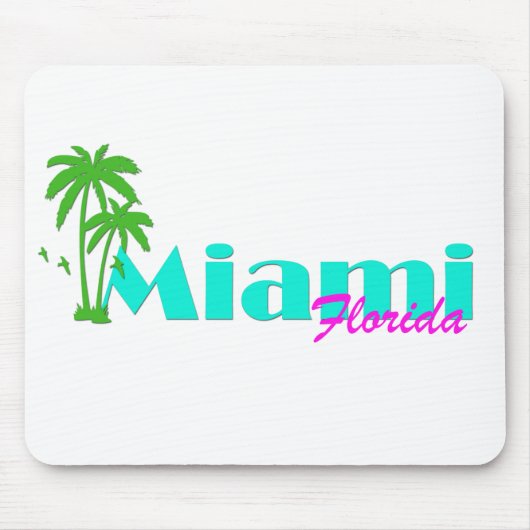 Miami Florida Mousepad Muismat (Voorkant)