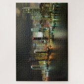Miami Florida Night Time Skyline Jigzaag Puzzle Legpuzzel (Verticaal)