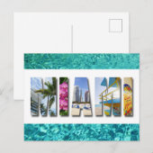 Miami Florida Ocean Beach Reisfoto Briefkaart (Voorkant / Achterkant)