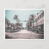 MIAMI FLORIDA OCEAN DR BRIEFKAART (Voorkant)