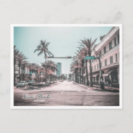 MIAMI FLORIDA OCEAN DR BRIEFKAART