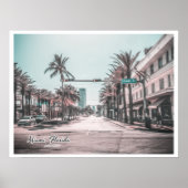 MIAMI FLORIDA OCEAN DR POSTER (Voorkant)