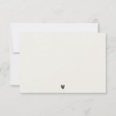 Miami Florida Palm Landscape Waterverf Wedding RSVP Kaartje (Achterkant)