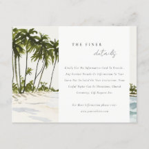 Miami Florida Palm Landscape Wedding Details