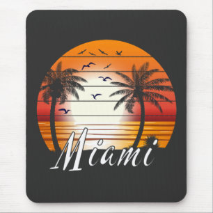  Miami Florida Palm Trees Summer Beach Muismat