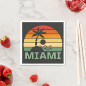 Miami Florida  Palm Trees Summer Beach Servet (Insitu)
