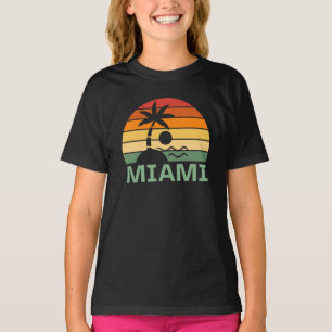 Miami Florida  Palm Trees Summer Beach T-shirt