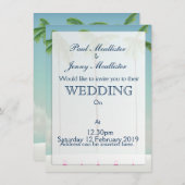 Miami, florida palmreisposter. kaart (Voorkant / Achterkant)