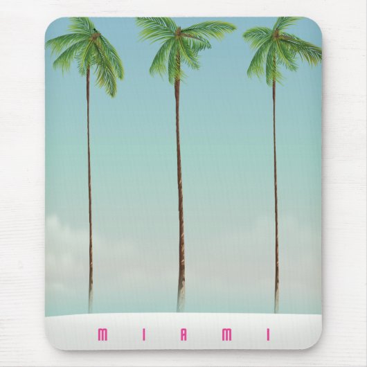 Miami, florida palmreisposter. muismat (Voorkant)