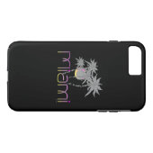 Miami, Florida Palms Cool iPhone 7 Hoesje (Achterkant (Horizontaal))