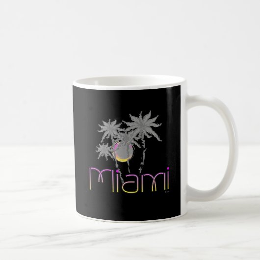 Miami, Florida Palms Cool Koffiemok (Rechts)