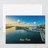 Miami, Florida, panoramic view, Feestdagenkaart (Voorkant / Achterkant)