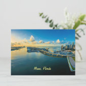Miami, Florida, panoramic view, Feestdagenkaart (Staand voorkant)