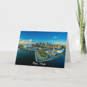 Miami, Florida, panoramisch uitzicht, Kaart (Voorkant)