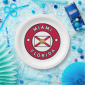 Miami Florida Papieren Bordje (Feest)
