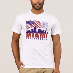 Miami Florida Patriotic T-Shirt