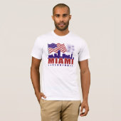 Miami Florida Patriotic T-Shirt (Voorkant volledig)