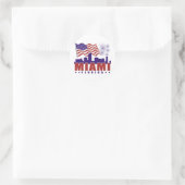 Miami Florida Patriottische Sticker (Tas)