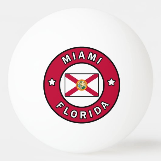 Miami Florida Pingpongbal (Voorkant)