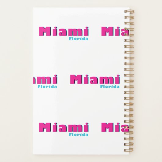 Miami, Florida Planner (Achterkant)