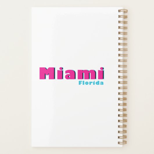 Miami, Florida Planner   (Achterkant)