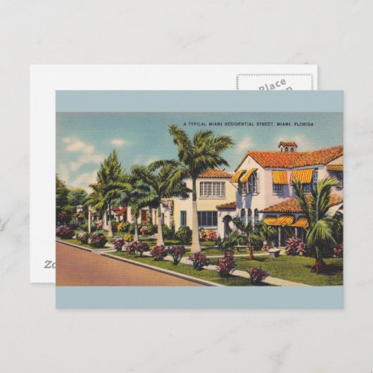  Miami Florida Post Card Briefkaart (Voorkant / Achterkant)