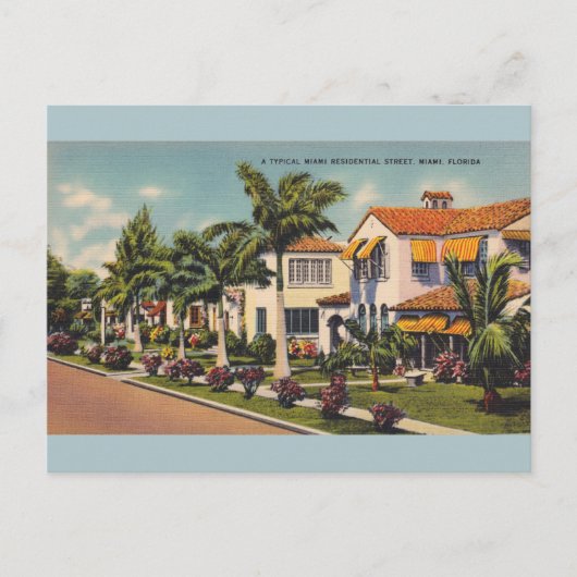  Miami Florida Post Card Briefkaart (Voorkant)
