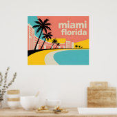 Miami Florida Poster (Keuken)