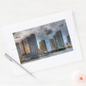 Miami, Florida Rechthoekige Sticker (Envelop)