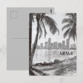 Miami Florida Reizen Briefkaart (Voorkant / Achterkant)