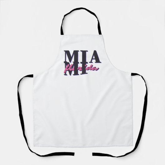 Miami Florida - Retro Bold Typography Graphic Schort (Voorkant)