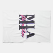 Miami Florida - Retro Bold Typography Graphic Theedoek (Horizontaal)
