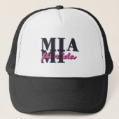 Miami Florida - Retro Bold Typography Graphic Trucker Pet (Voorkant)