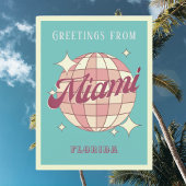 Miami Florida Retro  Briefkaart