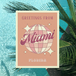 Miami Florida Retro Briefkaart