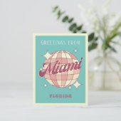 Miami Florida Retro  Briefkaart (Staand voorkant)