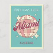 Miami Florida Retro  Briefkaart (Voorkant)