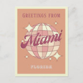 Miami Florida Retro  Briefkaart (Voorkant)