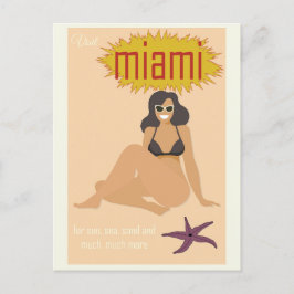  Miami Florida Retro Revel Briefkaart
