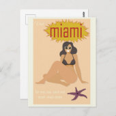  Miami Florida Retro Revel Briefkaart (Voorkant / Achterkant)