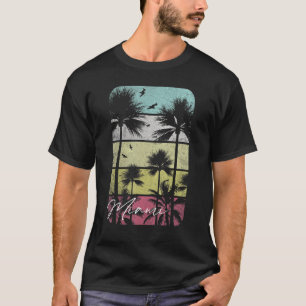 Miami Florida Retro strand Surf Surfing Sun T-shirt