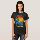 Miami Florida Retro Throwback Surf & Beach Souveni T-shirt (Voorkant volledig)