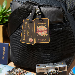 Miami Florida Retro Vintage Reizen Bagagelabel