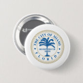 Miami Florida Ronde Button 5,7 Cm (Voorkant /achterkant)