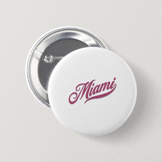 Miami Florida Ronde Button 5,7 Cm (Voorkant /achterkant)